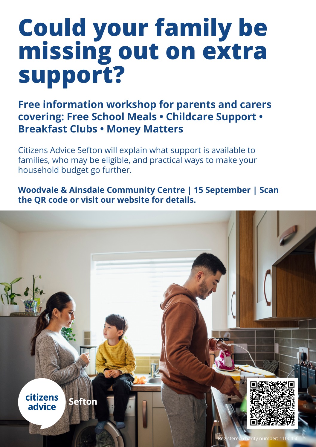Could your family be missing out on extra support? Information workshop for Southport families